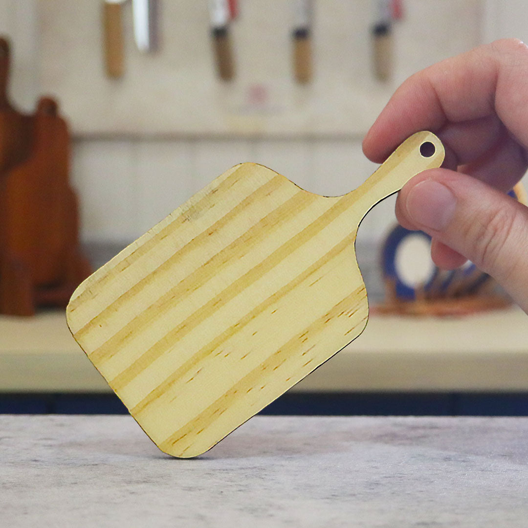 Miniature Rectangular Shape With Handle Chopping Board