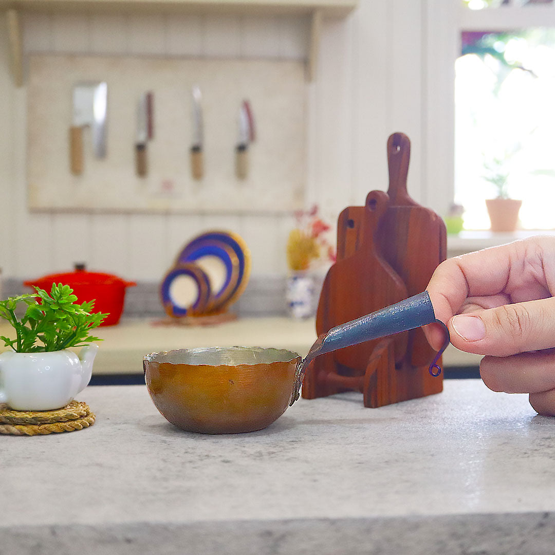 Miniature Wok Copper | Vintage Toy Cookware