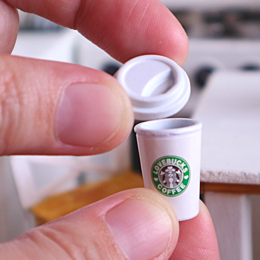 Miniature Starbucks Cups