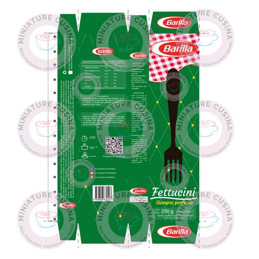 Mini Pasta Box Templates: 3 Styles - Elbow, Fettuccine & Macarrones Printable Dollhouse Italian Grocery Digital File