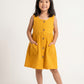 Simple & Practical Everyday 2 Pocket Dress Dress Mustard (Sizes: Baby to 6 Years)