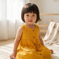Simple & Practical Everyday 2 Pocket Dress Dress Mustard (Sizes: Baby to 6 Years)