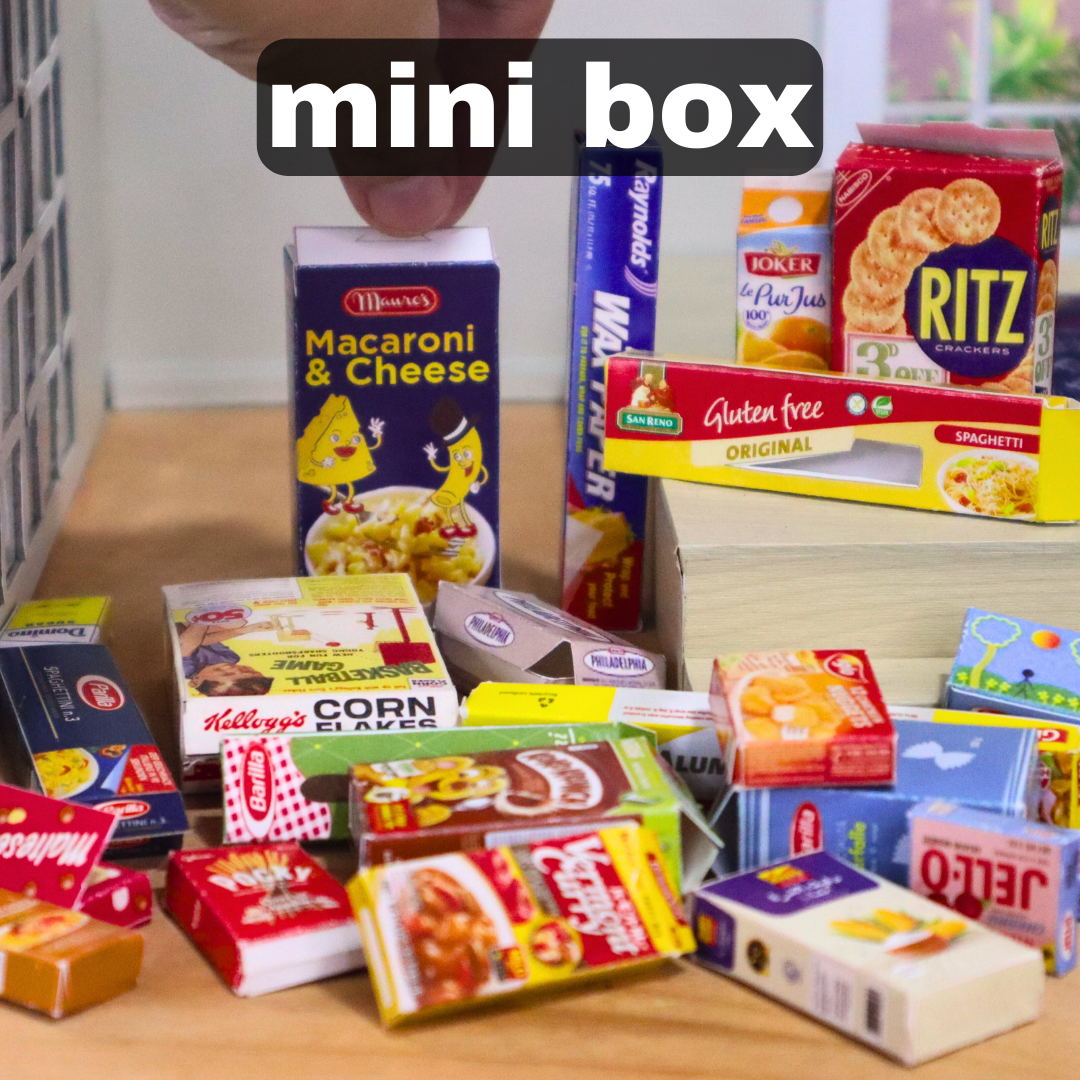 PRINTABLE 33 DESIGNS MINI FOOD BOX [ DIGITAL FILE ].