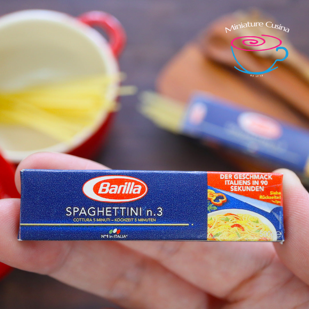 Miniature Barilla Spaghettini Nr. 3 Mini Food Box PRINTABLE