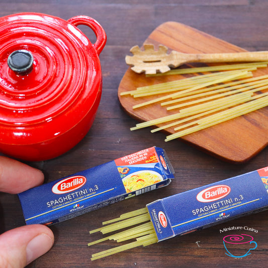 Mini Spaghettini Pasta Box Template 1/4 Scale PRINTABLE (Digital File)