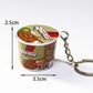 Mini Food Cup Noodles Keychain
