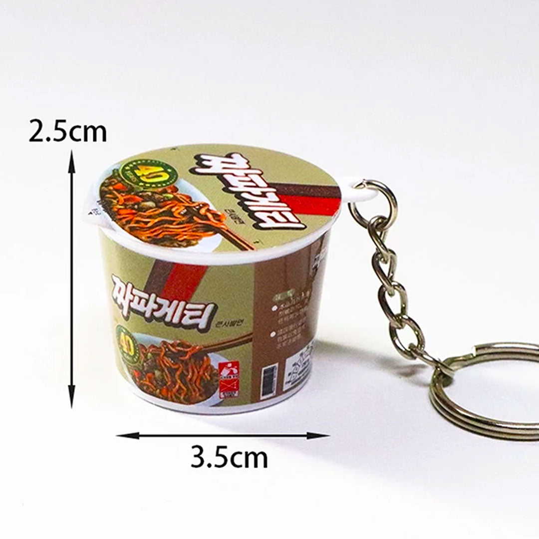 Mini Food Cup Noodles Keychain