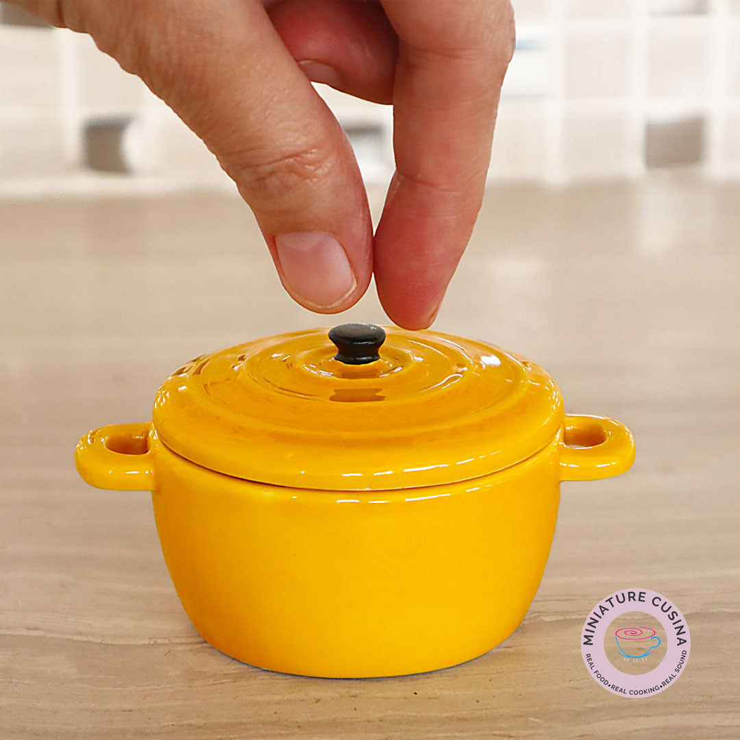 Miniature Mustard Casserole Ceramic [ REAL MINI COOKING ]