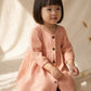 Princess Sarah 100% Cotton Minimalist Dress in Salmon Pink (Sizes: Baby to 6 Years)