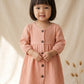 Princess Sarah 100% Cotton Minimalist Dress in Salmon Pink (Sizes: Baby to 6 Years)