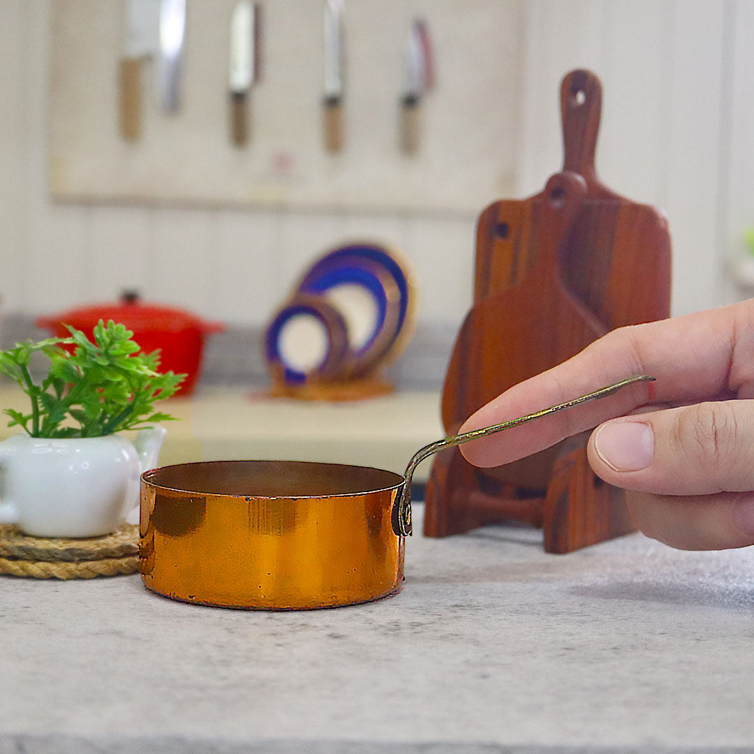 Miniature Copper Pot Saucepan