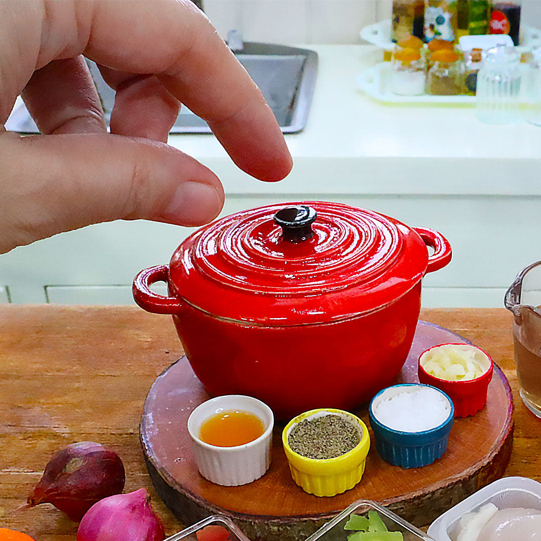 Miniature Casserole Ceramic [ REAL MINI COOKING ]