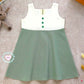 Premium 100% Cotton Baby & Kids Two-Tone Dress (Sleeveless, Empire Cut)
