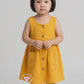 Simple & Practical Everyday 2 Pocket Dress Dress Mustard (Sizes: Baby to 6 Years)