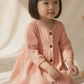 Princess Sarah 100% Cotton Minimalist Dress in Salmon Pink (Sizes: Baby to 6 Years)