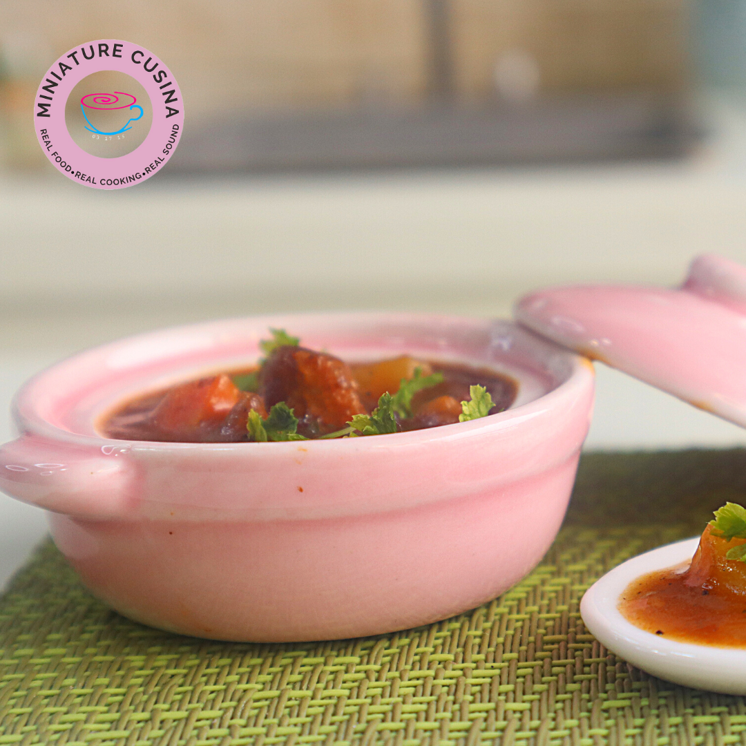 Kook Mini Casserole Dish, Crimson Ombre - La Petite Maison Antiques